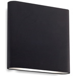 Slate Indoor / Outdoor Wall Sconce - Black / Frosted