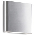 Slate Indoor / Outdoor Wall Sconce - Brushed Nickel / Frosted