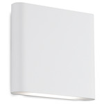 Slate Outdoor Downlight Wall Sconce - White / Frosted