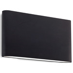 Slate Indoor / Outdoor Wall Sconce - Black / Frosted