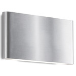 Slate Indoor / Outdoor Wall Sconce - Brushed Nickel / Frosted