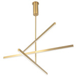 Vega Chandelier - Brushed Gold