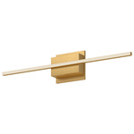 Vega Minor Bathroom Vanity Light - Brushed Gold / Opal