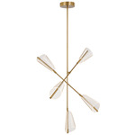 Mulberry Bar Pendant - Brushed Gold / Light Guide