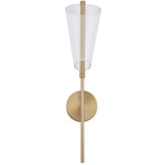 Mulberry Wall Sconce - Brushed Gold / Light Guide