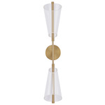 Mulberry Wall Sconce - Brushed Gold / Light Guide