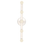 Rezz Wall Sconce - Brushed Nickel / Opal