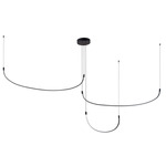 Talis Multi Light Pendant - Black / White