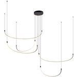 Talis Multi Light Pendant - Black / White