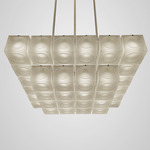 Chant Tiered Chandelier - Brushed Gold / Frosted
