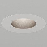 Atomos 1 Pinhole Adjustable Trim / IC Airtight Housing - White Powdercoat / Black Baffle