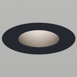 Atomos 1 Pinhole Adjustable Trim / IC Airtight Housing - Black Powdercoat / Black Baffle