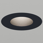 Atomos 1 Pinhole Adjustable Trim / IC Airtight Housing - Black Powdercoat / Black Baffle