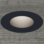 Atomos 1 Pinhole Adjustable Wood Trim / IC Airtight Housing - Black Powdercoat / Black Baffle