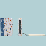 Mini+ Book Light and Phone Charger - Terrazzo White/ Blue Spine