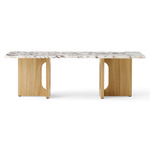 Androgyne Lounge Table - Natural Oak / Calacatta Viola Marble