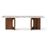 Androgyne Lounge Table - Walnut / Calacatta Viola Marble