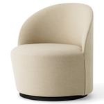 Tearoom Swivel Lounge Chair - Black / Hallingdal Beige