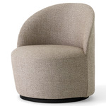 Tearoom Swivel Lounge Chair - Black / Safire 004