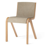 Ready Upholstered Dining Chair - Natural Oak / Beige Boucle