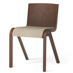 Ready Upholstered Dining Chair - Red Stained Oak / Beige Boucle