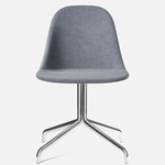 Harbour Upholstered Swivel Side Chair - Polished Aluminum / Fiord 751