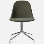 Harbour Upholstered Swivel Side Chair - Polished Aluminum / Fiord 961