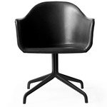 Harbour Swivel Armchair - Black / Dakar Black Leather