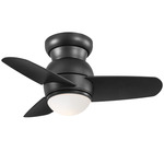 Spacesaver Ceiling Fan with Light - Coal / Coal