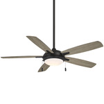 Lun-Aire Ceiling Fan with Light - Coal / Seashore Grey