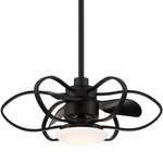 Gordon Fandelier Ceiling Fan with Light - Coal / Coal