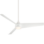 Twist Smart Ceiling Fan with Light - Flat White / Flat White