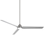 Java Xtreme Outdoor Smart Ceiling Fan with Light - Brushed Nickel Wet / Silver