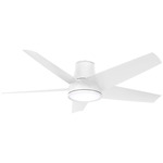Chubby II Outdoor Smart Ceiling Fan with Light - Flat White / Flat White