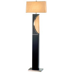 Half Moon Floor Lamp - Espresso / Gold