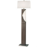 Half Moon Floor Lamp - Charcoal / White