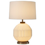 Moraga Table Lamp - Brass / White