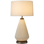 Concord Table Lamp - Brass / White