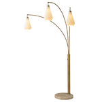 Concord Arc Floor Lamp - Brass / White