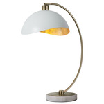 Luna Bella Desk Lamp - Brass / White / Gold