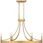 Aspyn Oval Pendant - Light Gold