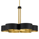 Balsam Chandelier - Gold / Matte Black