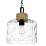 Baltic Mini Pendant - Matte Black / Clear Water
