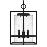 Damien Outdoor Pendant - Earth Black / Clear Seedy