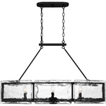 Fortress Linear Pendant - Earth Black / Clear