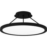 Outskirts Semi Flush Mount - Earth Black / White