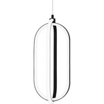 Calista Mini Pendant - Matte Black / White