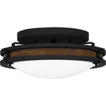 Gainsborough Ceiling Light Fixture - Natural Iron / Dark Wood