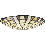 Legend Ceiling Light - Matte Black / Tiffany Multicolor