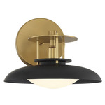 Gavin Bathroom Vanity Light - Warm Brass / Matte Black